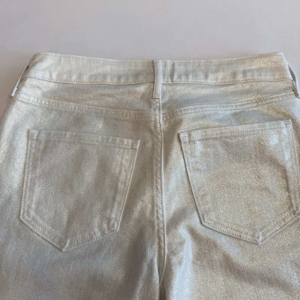 OLD NAVY Women’s High Rise Vintage Slim Silver Shimmer Jeans Size 2 (A0132) NWT - Picture 8 of 10